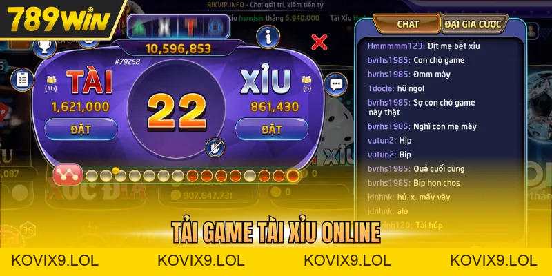 Tải Game Tài Xỉu Online Trải Nghiệm Đặt Cược Một Chạm - Kovix9